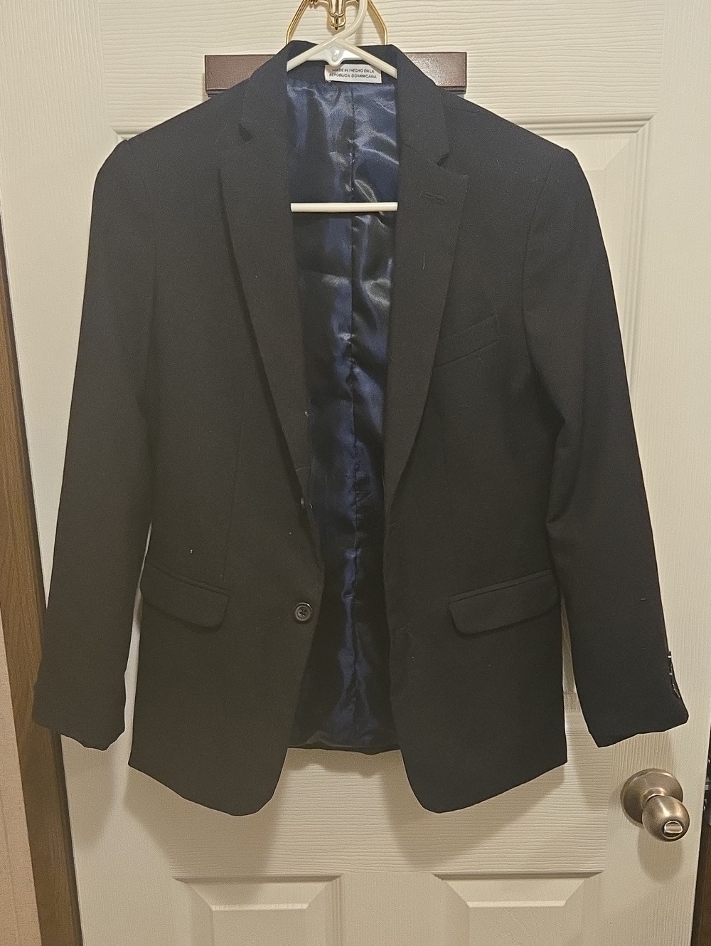 Izod Black Kids Blazer with Navy Lining